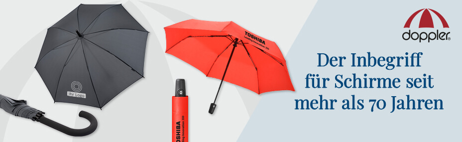Doppler Regenschirme Werbeartikel mit | Logo bedrucken | BETTMER Erfolgreiche